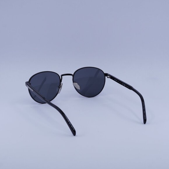 Prada PRB51S 1AB5Z1 Sunglasses Black Round Frame, Black Polarized Lenses - Picture 9 of 10